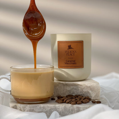 Caramel Macchiato Soy Candle - White