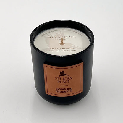 Sparkling Grapefruit Soy Candle - Black